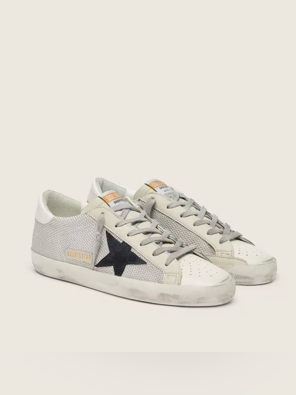 Golden Goose Women's Super-Star in leather with black star